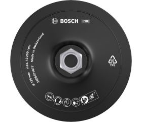 PRO Backing Pad, 125 mm, M14, con fijación de gancho y bucle