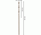 Broca helicoidal PRO Metal HSS-G, longitud estándar, 1,3 x 16 x 38 mm, 10 unidades