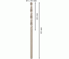 Broca helicoidal PRO Metal HSS-G, longitud estándar, 1,7 x 20 x 43 mm, 10 unidades
