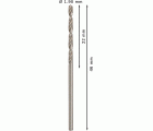 Broca helicoidal PRO Metal HSS-G, longitud estándar, 1,9 x 22 x 46 mm, 10 unidades