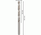 Broca helicoidal PRO Metal HSS-G, longitud estándar, 6,6 x 63 x 101 mm, 10 unidades
