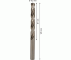 Broca helicoidal PRO Metal HSS-G, longitud estándar, 9,3 x 81 x 125 mm, 5 unidades