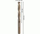 Broca helicoidal PRO Stainless Steel HSS-Co, 10,2 x 87 x 133 mm, 5 unidades