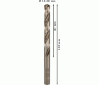 Broca helicoidal PRO Stainless Steel HSS-Co, 10,5 x 87 x 133 mm, 5 unidades