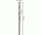 Broca helicoidal PRO Metal HSS-G, longitud estándar, 4,4 x 47 x 80 mm, 10 unidades