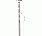 Broca helicoidal PRO Metal HSS-G larga, 9,5 x 115 x 175 mm, 5 unidades