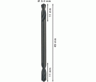 Broca helicoidal de doble punta PRO Metal HSS-G, 3,2 x 11 x 49 mm, 10 uds.