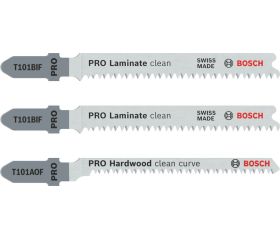 Set de hojas de sierra de calar PRO Laminate para vástago de inserción en T, 3 unidades