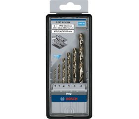 Set de brocas PRO Stainless Steel HSS-Co, 6 uds.