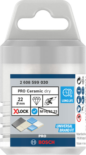 Corona en seco PRO Ceramic dry, 22 x 35 mm, X-Lock