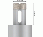 Corona en seco PRO Ceramic dry, 22 x 35 mm, X-Lock