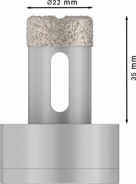 Corona en seco PRO Ceramic dry, 22 x 35 mm, X-Lock