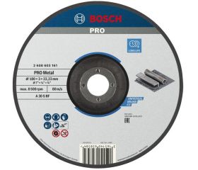 Disco de corte abrasivo PRO Metal, 180 x 3 x 22,23 mm