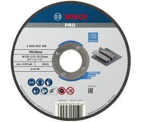 Disco de corte abrasivo PRO Metal, 125 x 2,5 x 22,23 mm