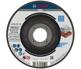 Disco de corte PRO Stone, 115 x 2,5 x 22,23 mm