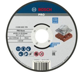 Disco de corte abrasivo PRO Stone para amoladoras pequeñas, diámetro interior de 22,23 mm