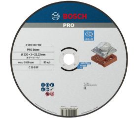 Disco de corte abrasivo PRO Stone para amoladoras grandes, diámetro interior de 22,23 mm