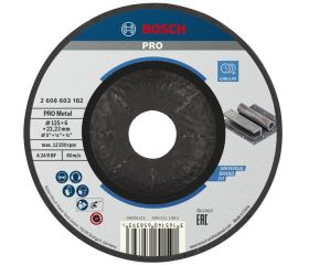 Disco de desbaste PRO Metal, 125 x 6 x 22,23 mm