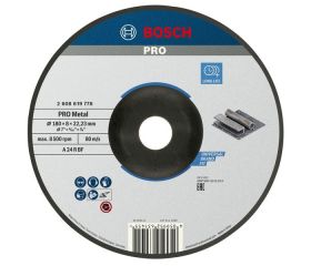 Disco de desbaste PRO Metal, 180 x 8 x 22,23 mm