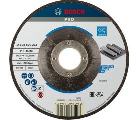 Disco de desbaste abrasivo PRO Metal para amoladoras pequeñas, diámetro interior de 22,23 mm, oSa