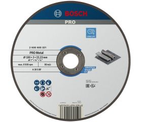 Disco de corte abrasivo PRO Metal, 180 x 3 x 22,23 mm, oSa