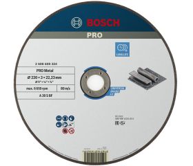 Disco de corte abrasivo PRO Metal para amoladoras grandes, diámetro interior de 22,23 mm, oSa