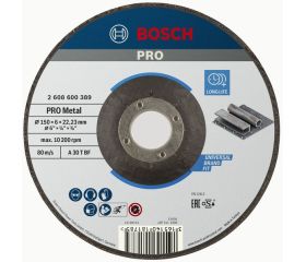 Disco de desbaste PRO Metal, 150 x 6 x 22,23 mm, oSa