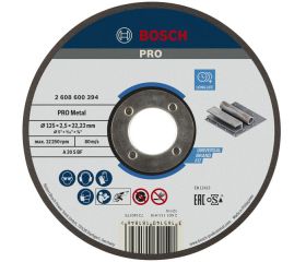 Disco de corte abrasivo PRO Metal para amoladoras pequeñas, diámetro interior de 22,23 mm, oSa