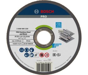 Disco de corte abrasivo PRO Stainless Steel and Metal para amoladoras pequeñas, diámetro interior de 22,23 mm