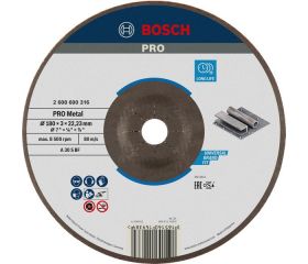 Disco de corte abrasivo PRO Metal, 180 x 3 x 22,23 mm, oSa