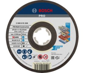 Disco de corte PRO Multi Material X-Lock, 115 x 1 x 22,23 mm