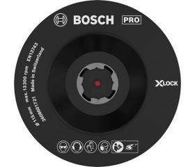 PRO Backing Pad X-Lock, 115 mm, con fijación de gancho y bucle