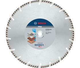 Disco de corte con diamante PRO Multi Material para sierras de mesa y de gasolina, diámetro interior de 20 mm