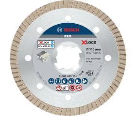 Disco de corte con diamante PRO Ceramic para amoladoras pequeñas, X-Lock