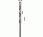 Broca helicoidal PRO Metal HSS-G, longitud estándar, 6,8 x 69 x 109 mm, 10 unidades