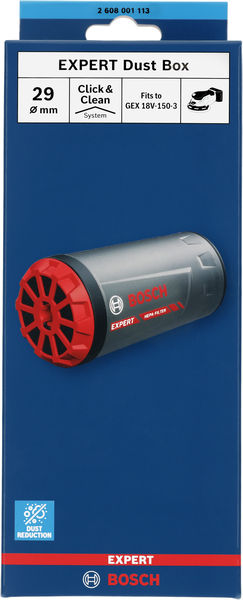 Caja de polvo EXPERT, GEX 18V-150-3