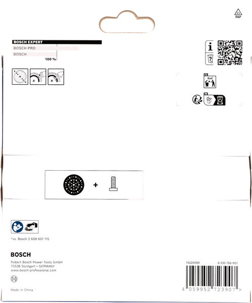 Plato de lija EXPERT Multihole, duro, 150 mm, GEX 18V-150-3