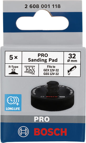 Plato de lija PRO, 32 mm, Hook and Loop