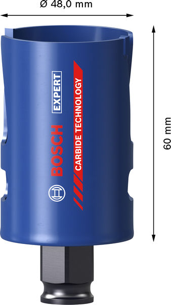 Sierra de corona EXPERT Construction Material Power Change Plus, 48 x 60 mm