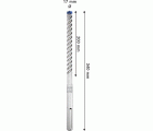 Broca para martillo EXPERT SDS max-8X de 17 x 200 x 340 mm