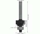 Broca fresadora para redondeo PRO, R 1/8″, vástago de 1/4″
