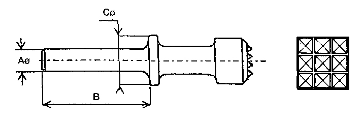 Bujardas con retenedor (WIDIA) Imcoinsa