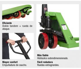 Transpaleta profesional plus 2.500 Kg Imcoinsa