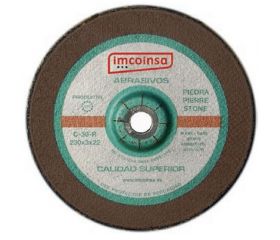 Disco abrasivo corte piedra (carborondum) Imcoinsa