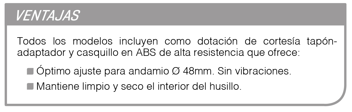 Ruedas con husillo Imcoinsa