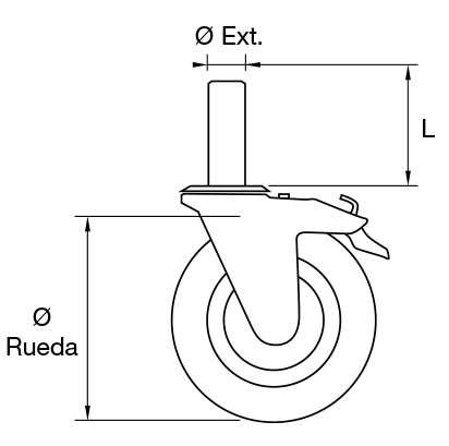 Ruedas macho Imcoinsa