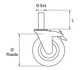 Ruedas macho Imcoinsa
