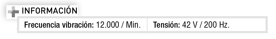 Vibradores - mangueras vibrantes Imcoinsa