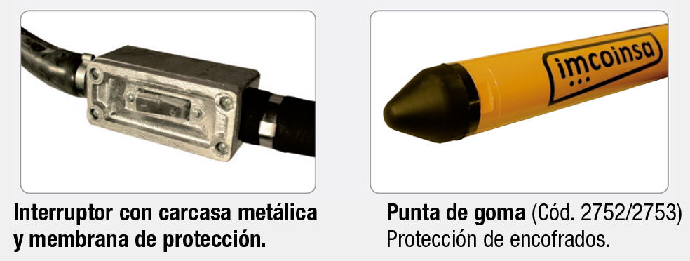 Vibradores - mangueras vibrantes Imcoinsa