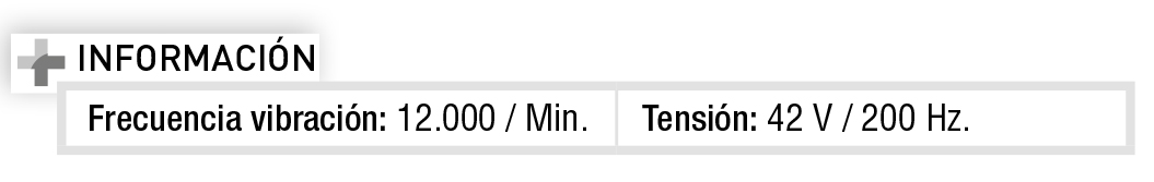 Vibradores - mangueras vibrantes Imcoinsa